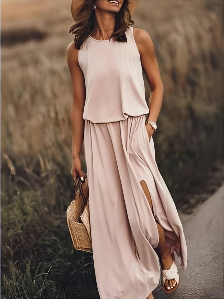 Drune | Damen Schwarzes Modal Boho Maxikleid Farben