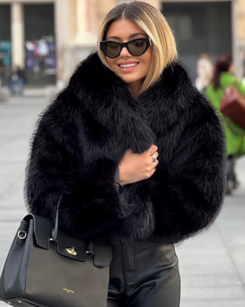 Drune | Flauschige Fell Jacke Damen