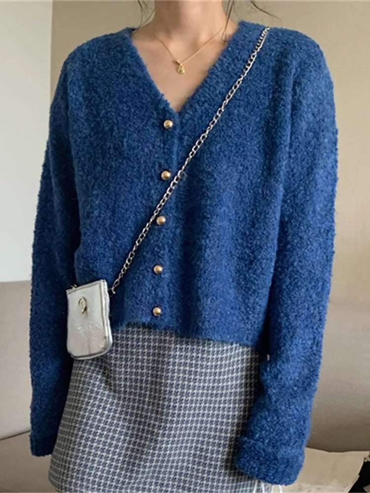 Drune | Flauschige strickjacke
