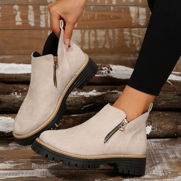 Drune | klassische Leder-Stiefeletten für Damen