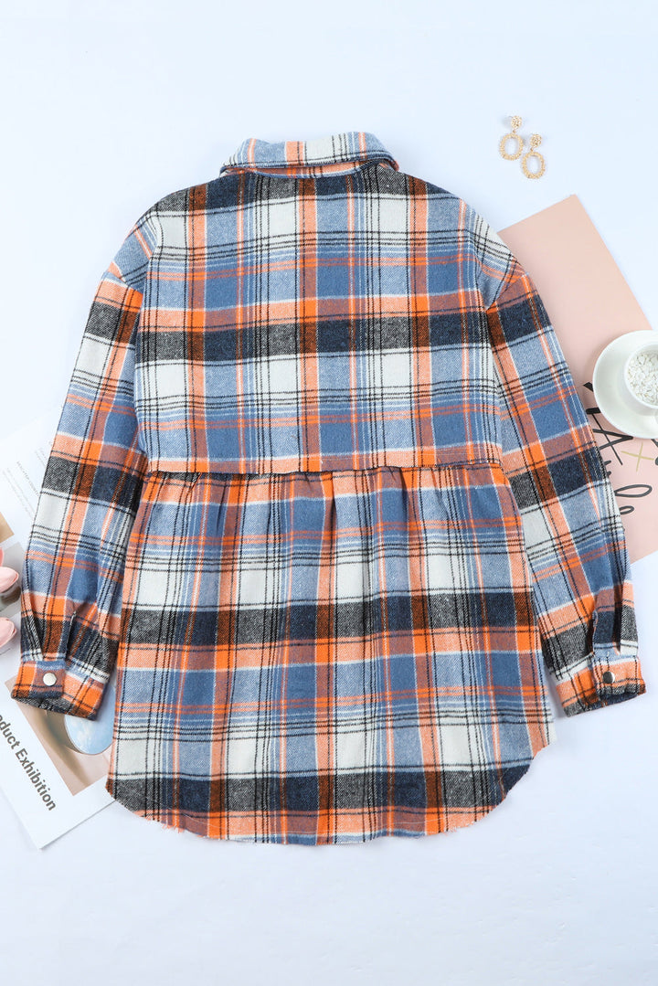Drune | Checkered Shirt With A-cut Cotton Blend Ideal for Everyday Look