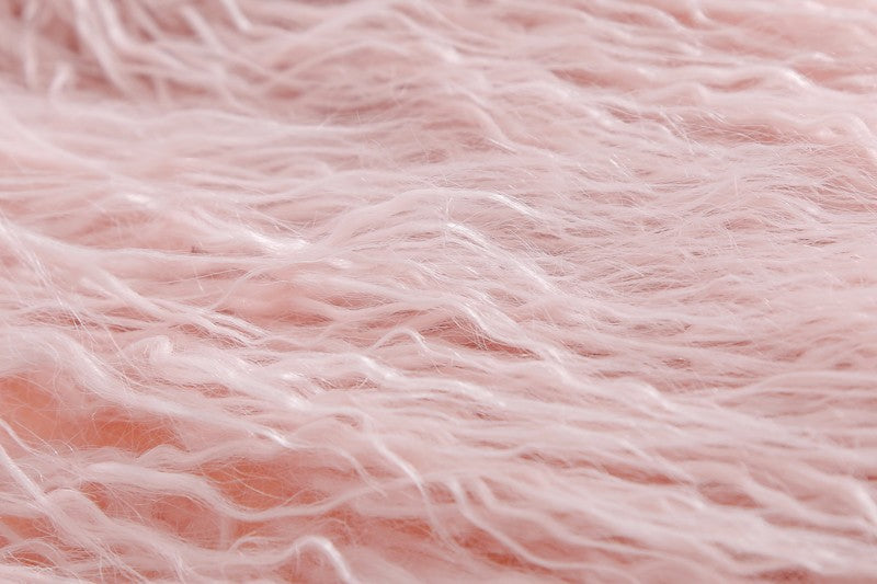 Damen Flauschiger Kunstfell Überwurfmantel Drune