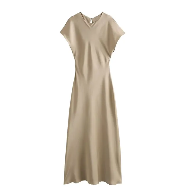 Drune | Elegante Satin-Midikleid