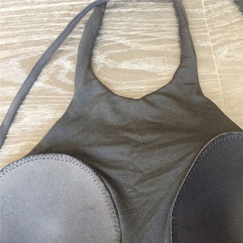 Damen Sportliches Bikini-Set mit Hochkragen und seitlichen Cut-Outs Drune