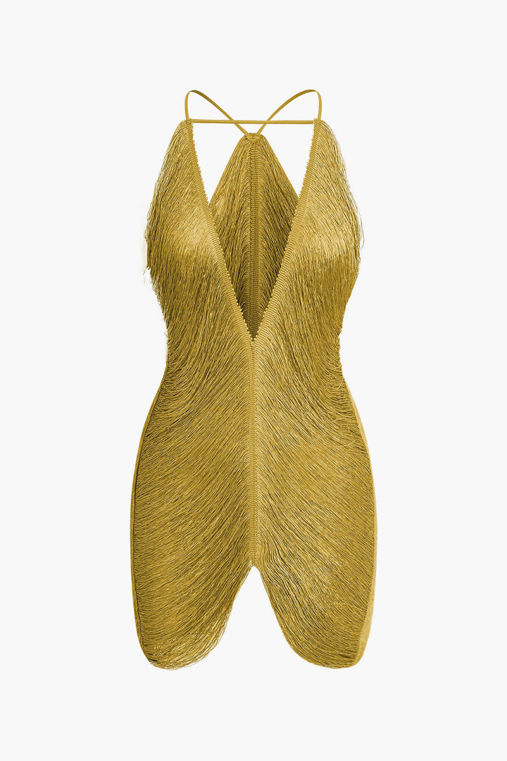 Drune | V-Ausschnitt Cami Minikleid