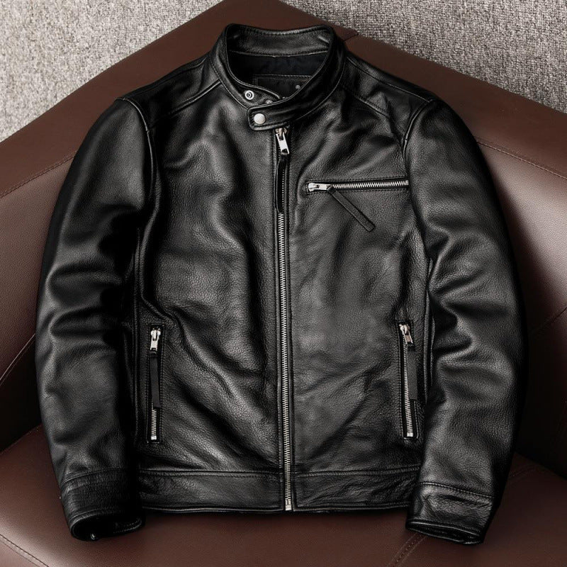Drune | Herren Leder Bomberjacke