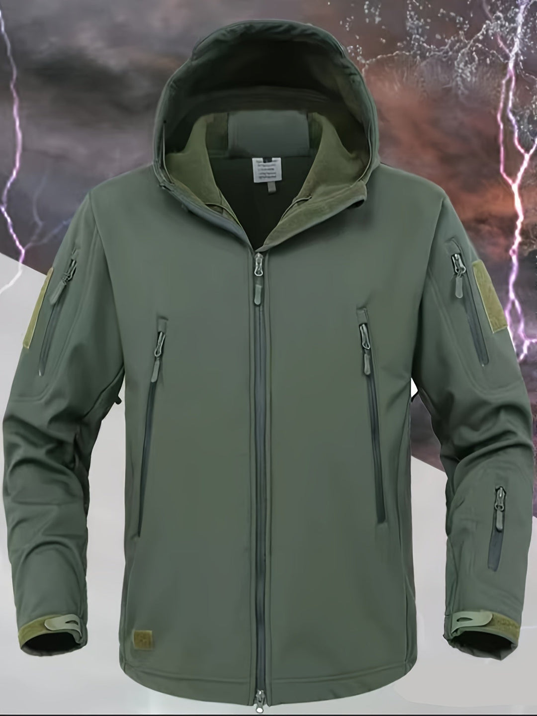 Drune | Kapuzen-Outdoorjacke Mit Sicheren Reißverschlusstaschen Für Herren - Perfekt für Outdoor-Aktivitäten