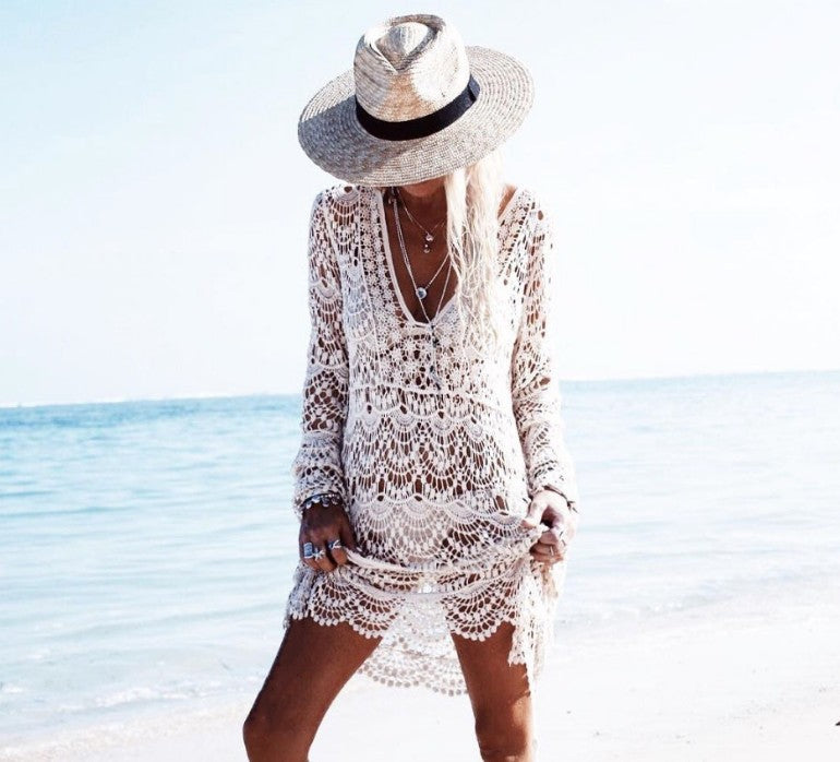 Drune | Exklusive Beach Cover-up Bademode Hemd Oberteile up