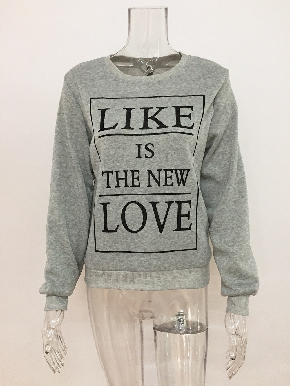 Damen Sweatshirt mit kreativem Schriftzug und lässiger Passform Drune