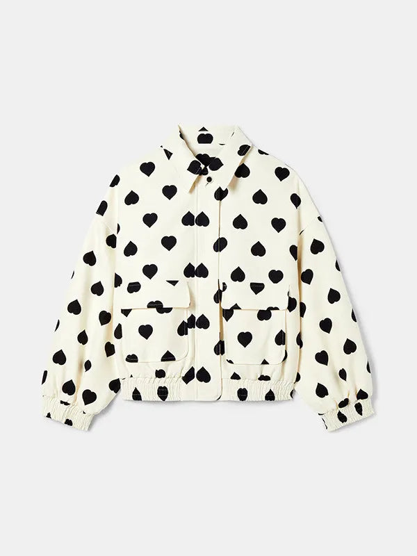 Drune | Jacke mit Herzdruck