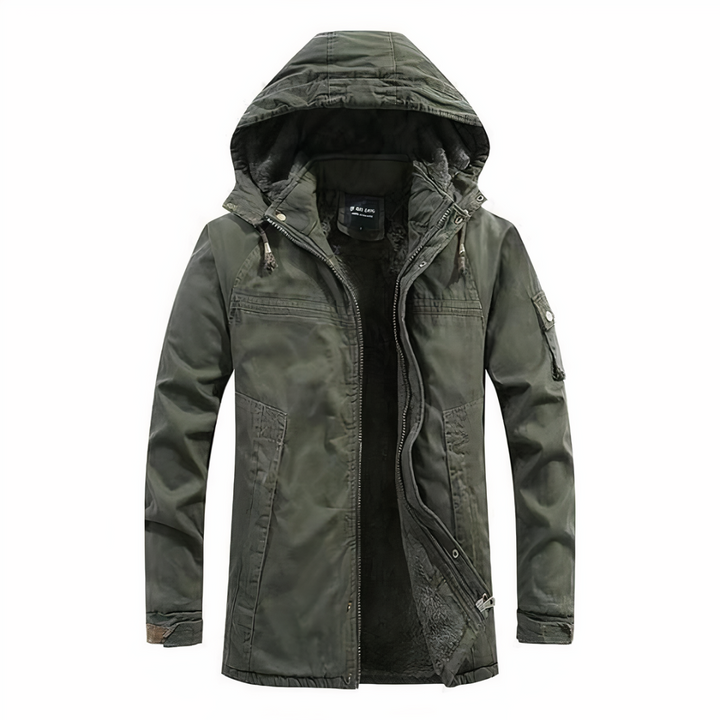 Drune | Winterjacke Mit Kapuze Und Warmem Futter Für Herren