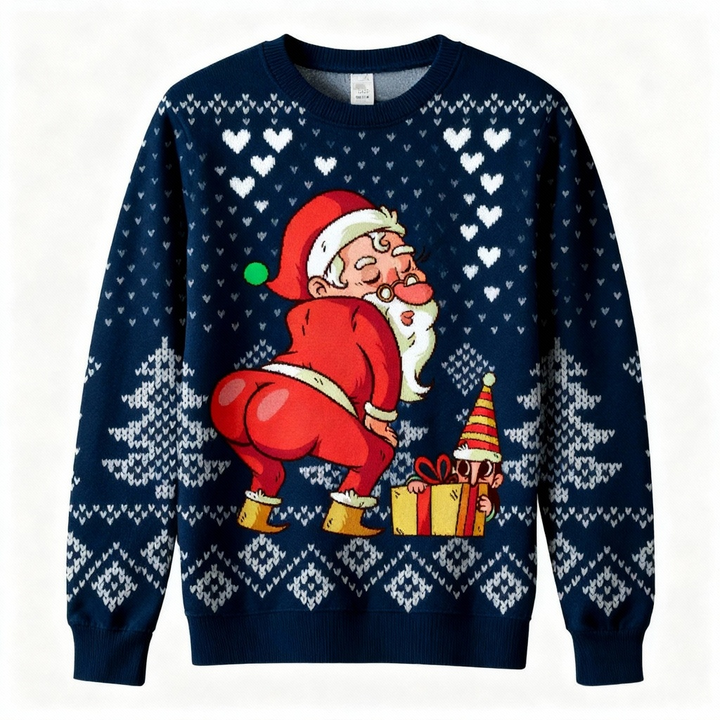 Drune | Softesten Unisex Lustige Weihnachtsmuster Pullover - Hässlicher Ferienparty-Jumper