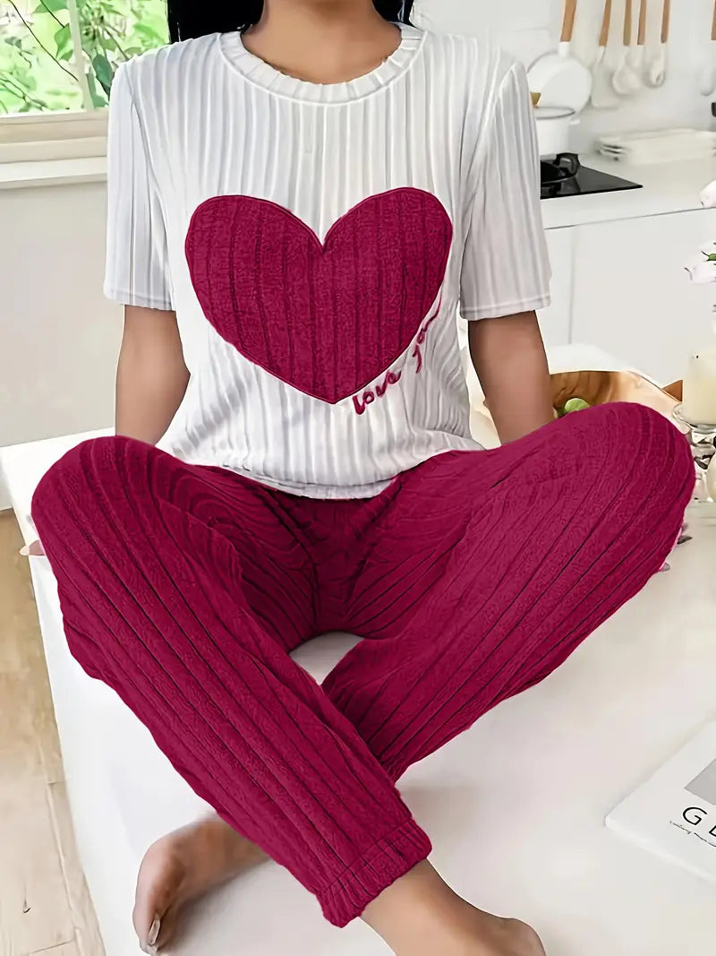 Drune | Gerippte Loungewear-Set