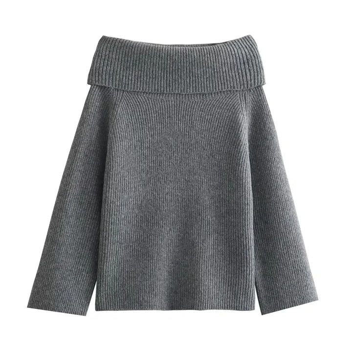 Drune | Off-Shoulder Damen Strickpullover