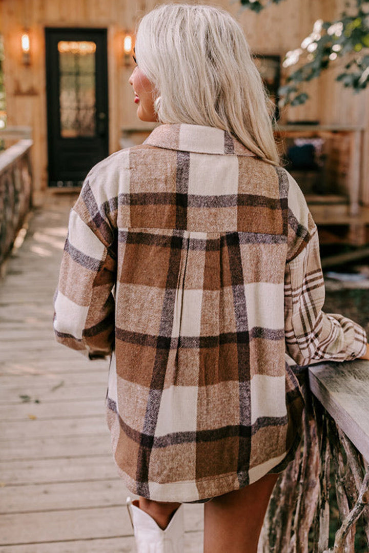Drune | Lässiges Karierter Overshirt Zeitloses Design und Komfort Perfekt Für Layering