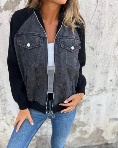 Drune | Moderne Jacke Aus Denim Stoff