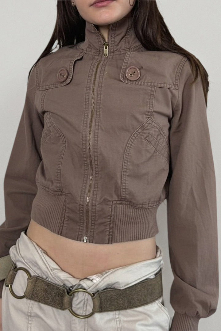 Drune | Braune Bomberjacke