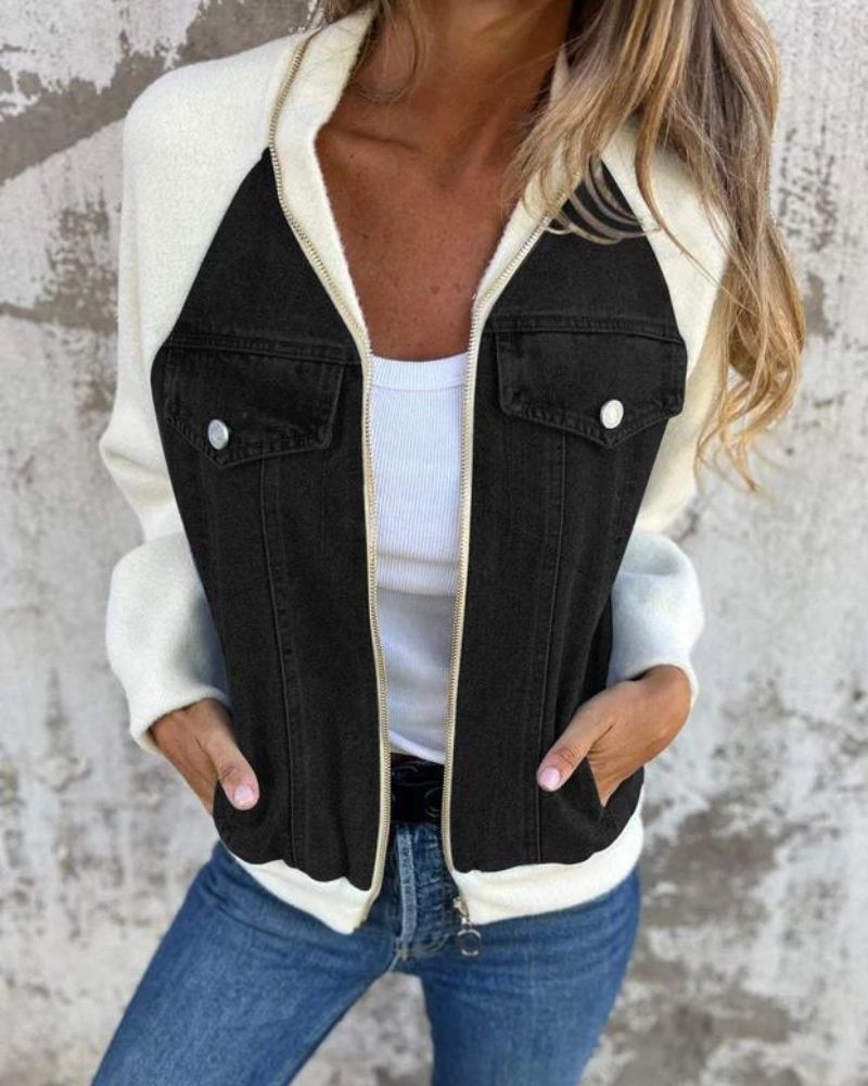 Drune | Moderne Jacke Aus Denim Stoff