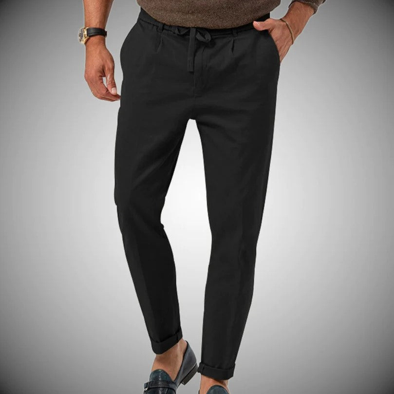 Drune | Slim Fit Leinenhose Für Herren