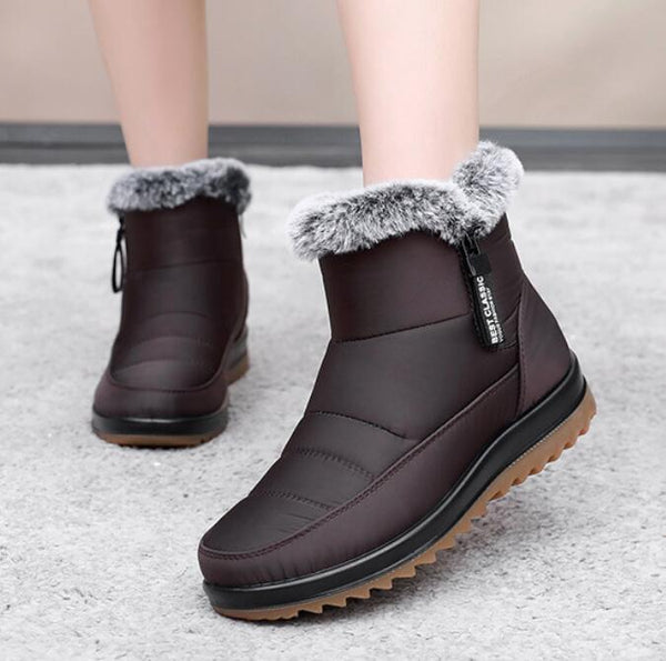 Drune | Damen Winter Wasserdichte Warme Baumwollstiefel