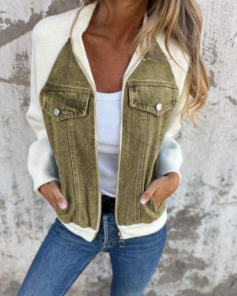 Drune | Moderne Jacke Aus Denim Stoff