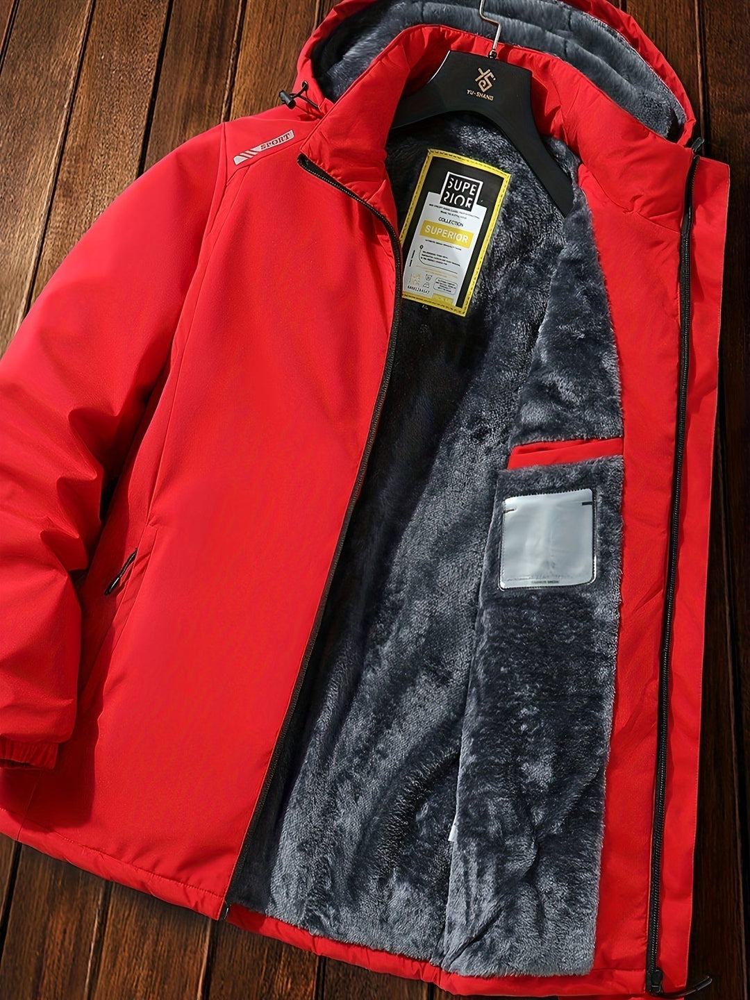 Drune | Casual Kapuzen Lange Winter Jacke Für Herren - Ideal für Winter