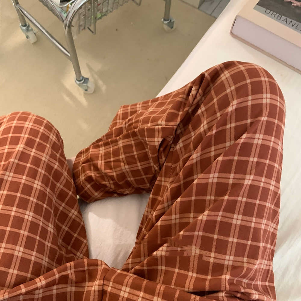 Drune | Karierte Pyjamahose