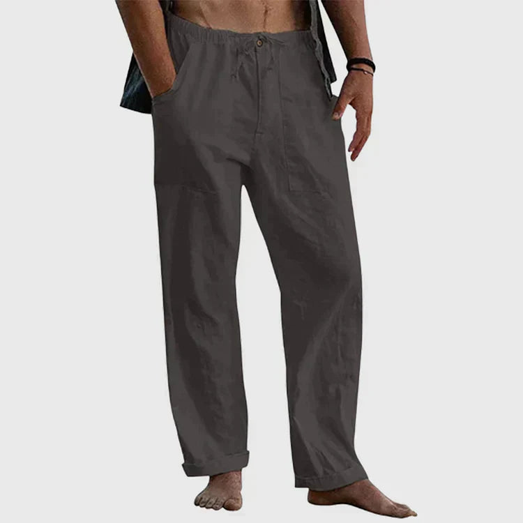 Drune | Lässige Leinenhose mit Kordelzug