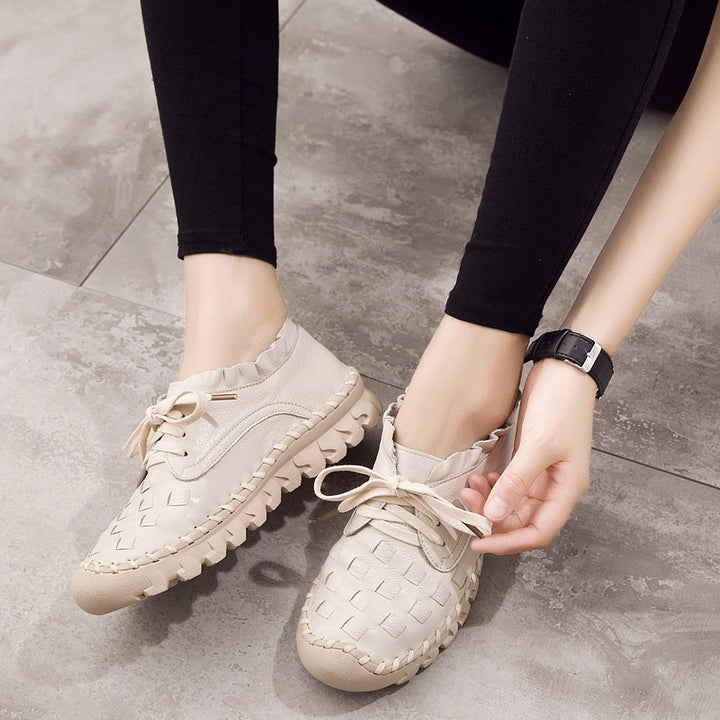 Drune | Retro Künstlerisch Echtes Leder Damen Schuhe