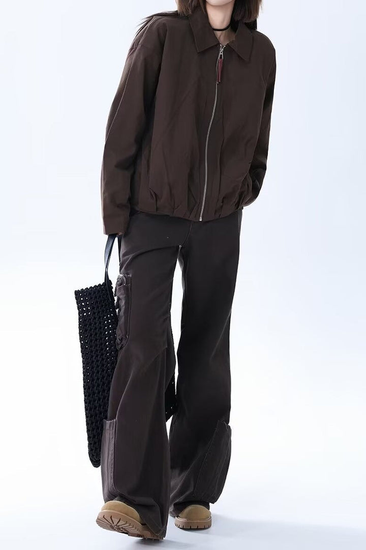 Drune | Faux Leder Entspannte Jacke