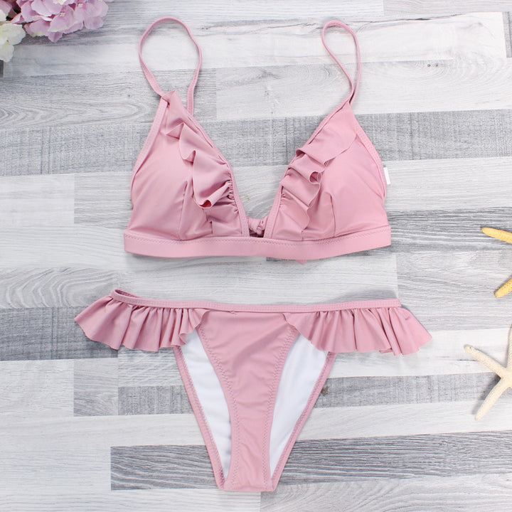 Damen Bikinis mit feinen Rüschendetails Drune