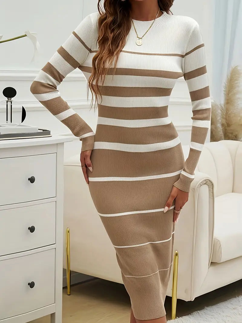 Drune | Streifen Bodycon Kleid