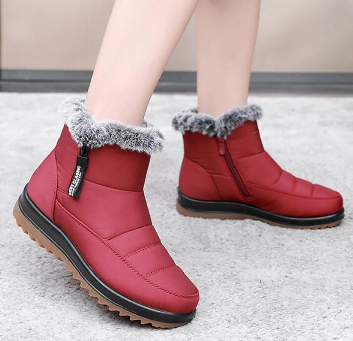 Drune | Damen Winter Wasserdichte Warme Baumwollstiefel
