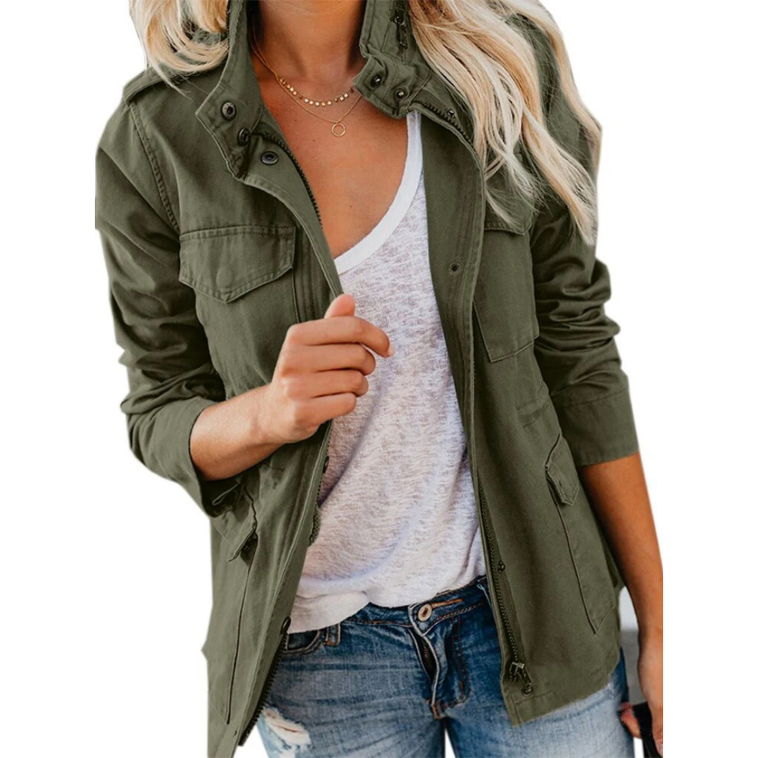 Drune | Damen Freizeit Sommerjacke mit Reißverschluss