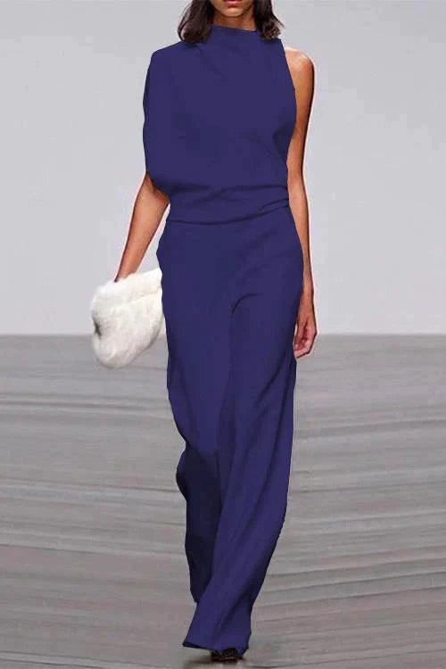 Drune | Rosiedress Cowl Neck One Shoulder Batwing Sleeve Party Suit