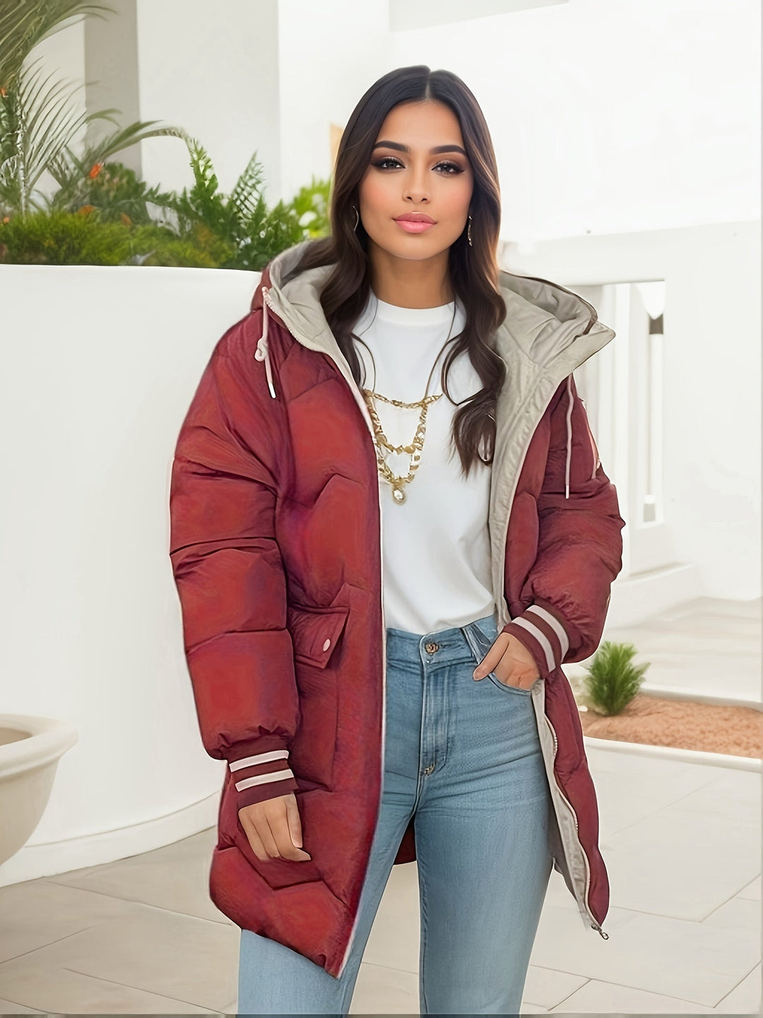 Drune |  Warme Winter-Pufferjacke für Damen