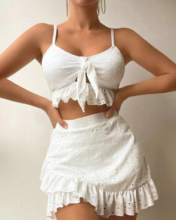 Drune | Dreiteiliges Bikini-Set mit Kleid