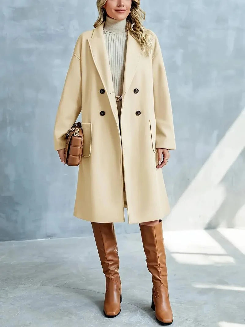 Drune | Gemischter Wollmantel - Zeitlose Eleganz - Wollmischung - Winteroberbekleidung