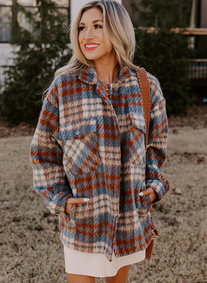 Drune | Gitterhemdjacke Im Flanell-look Wollmischung Warm und Trendy