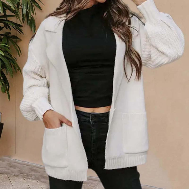 Drune | Einfarbige Zeitlose Strickjacke Für Damen