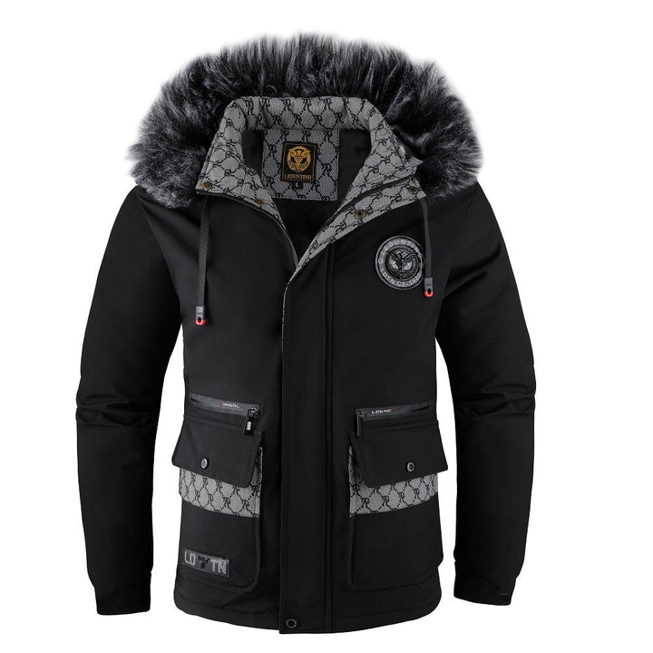Drune | Herrenjacke mit abnehmbarer, pelzgefütterter Kapuze
