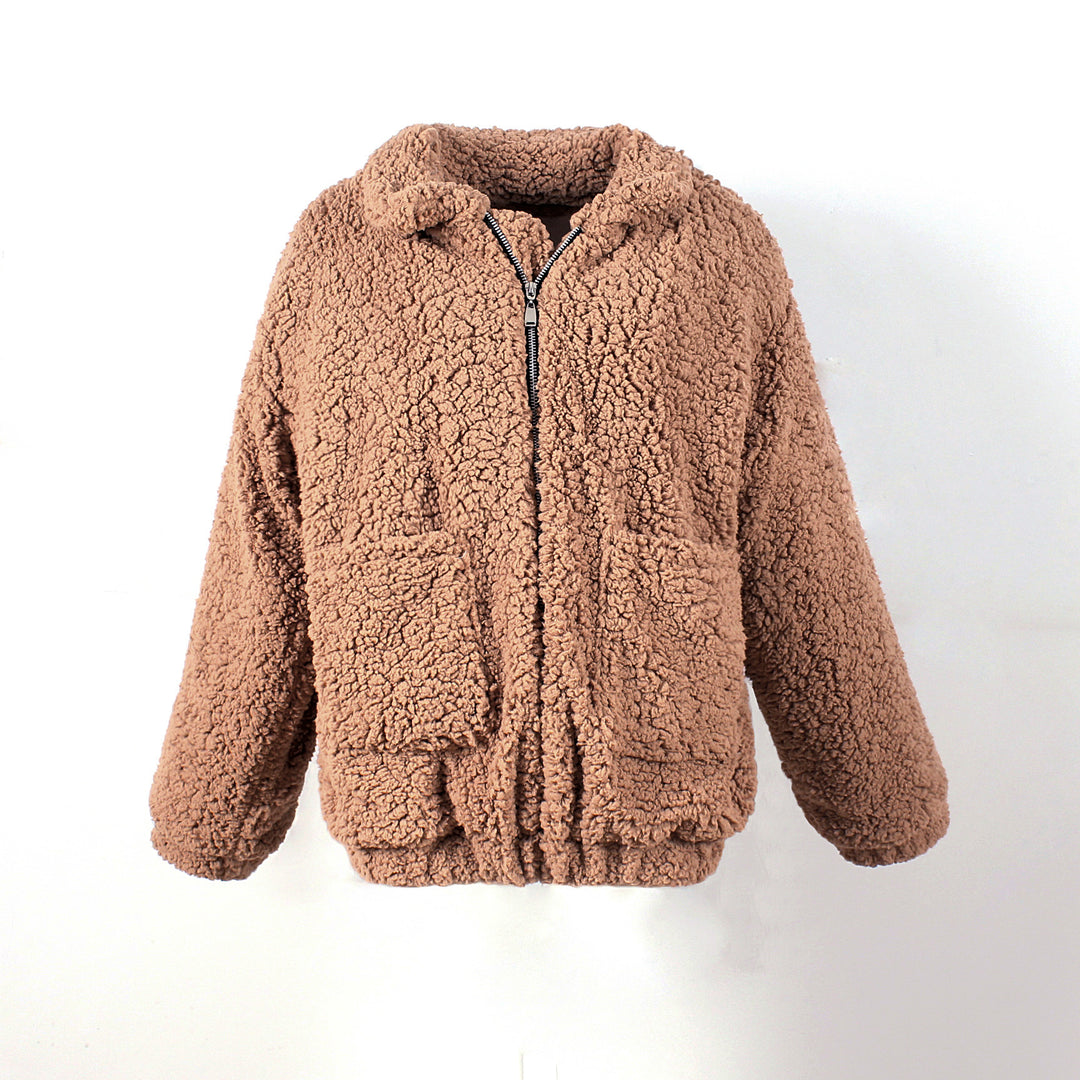 Damen Kuschelige Fleecejacke mit Reißverschluss Drune