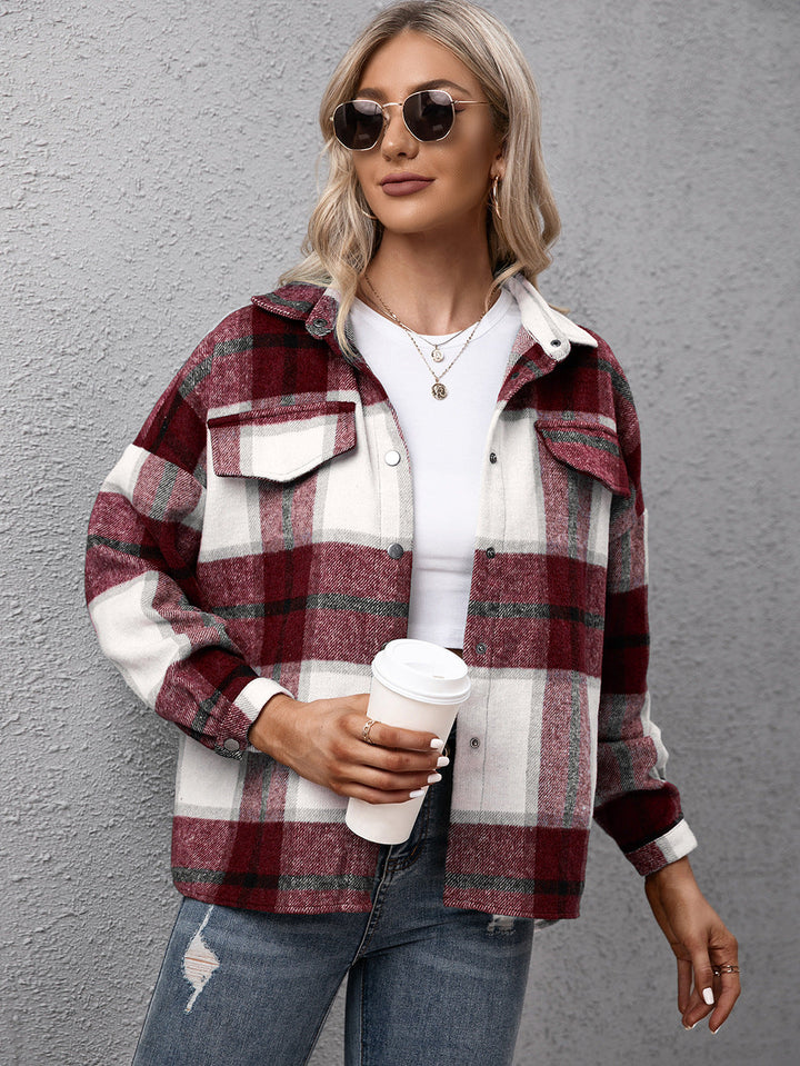 Drune | Karierter Langarmhemdjacke