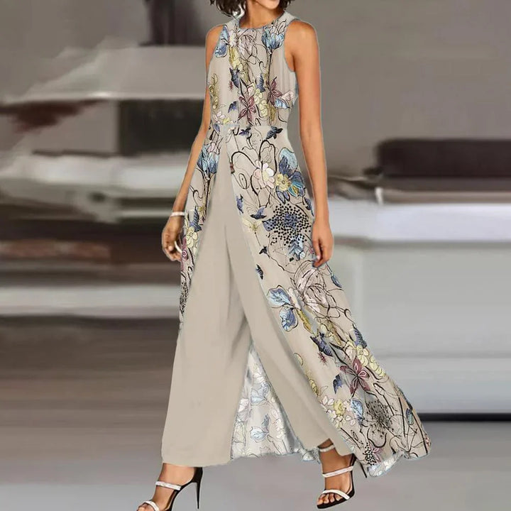 Mühelos elegantes florales zweiteiliges Set im Chic-Stil | Drune