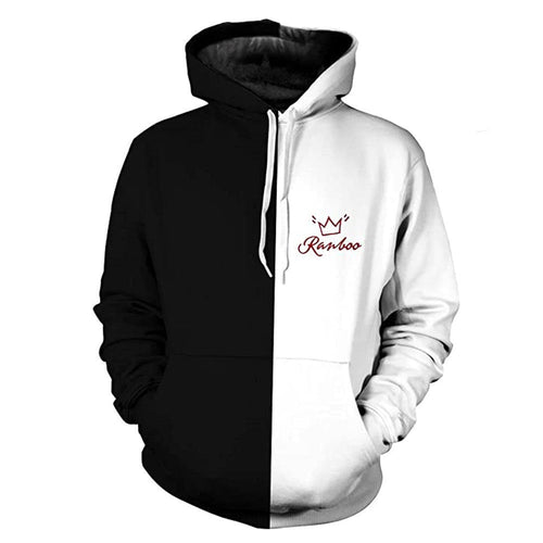 Drune | Zweifarbiger Kapuzenpullover für Herren