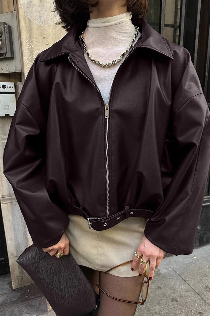 Drune | Retro Biker Lederjacke