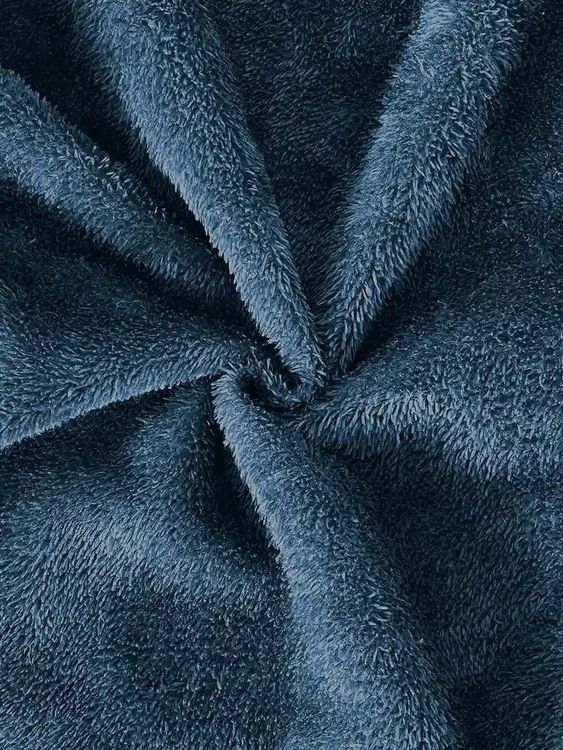 Drune | inspirierte Faux-Suede-Jacke - Sherpa-Futter - Bestickter Saum - Gemütlicher Winterstil