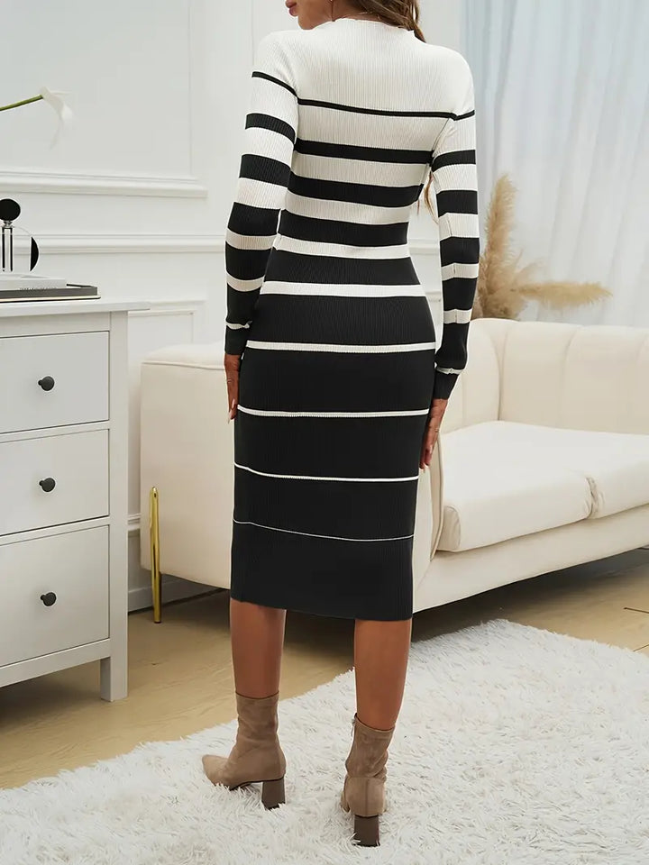 Drune | Streifen Bodycon Kleid