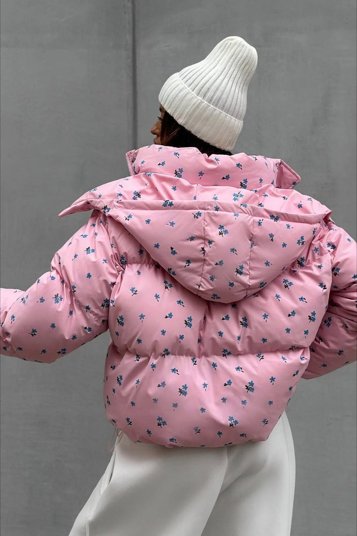 Drune | Bedruckte Puffy Pufferjacke