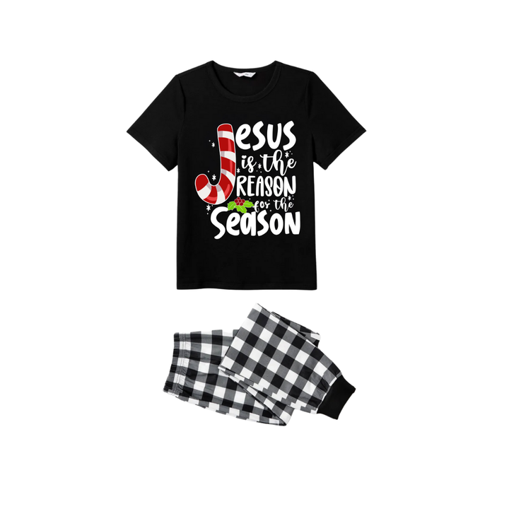 Drune | Jesus ist der Grund für die Saison Paar Kurzarm-Pyjama-Set